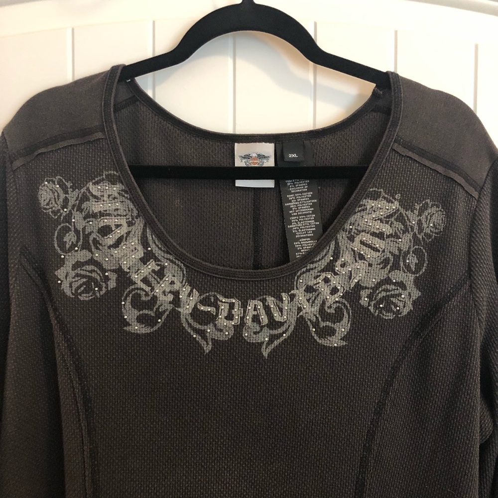 Harley Davidson Ladies Shirt 2XL - Picture 7 of 8